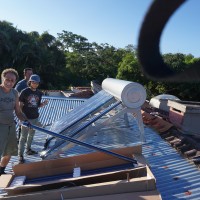 10-Dec-2015: Solar water heaters installed!